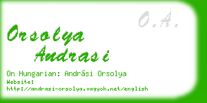 orsolya andrasi business card
