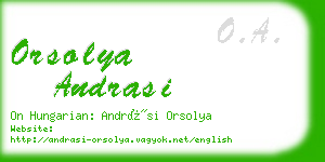 orsolya andrasi business card